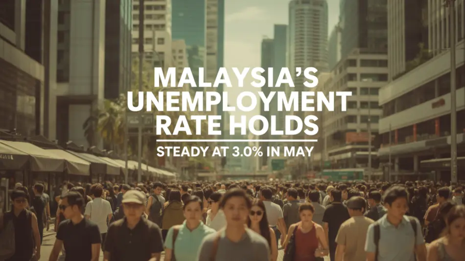 Malaysia’s Unemployment Rate Holds Steady at 3.0% in May - Strongest Job Market Since Pandemic