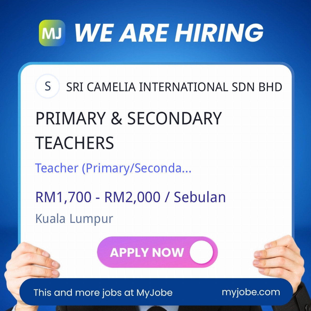 PRIMARY & SECONDARY TEACHERS