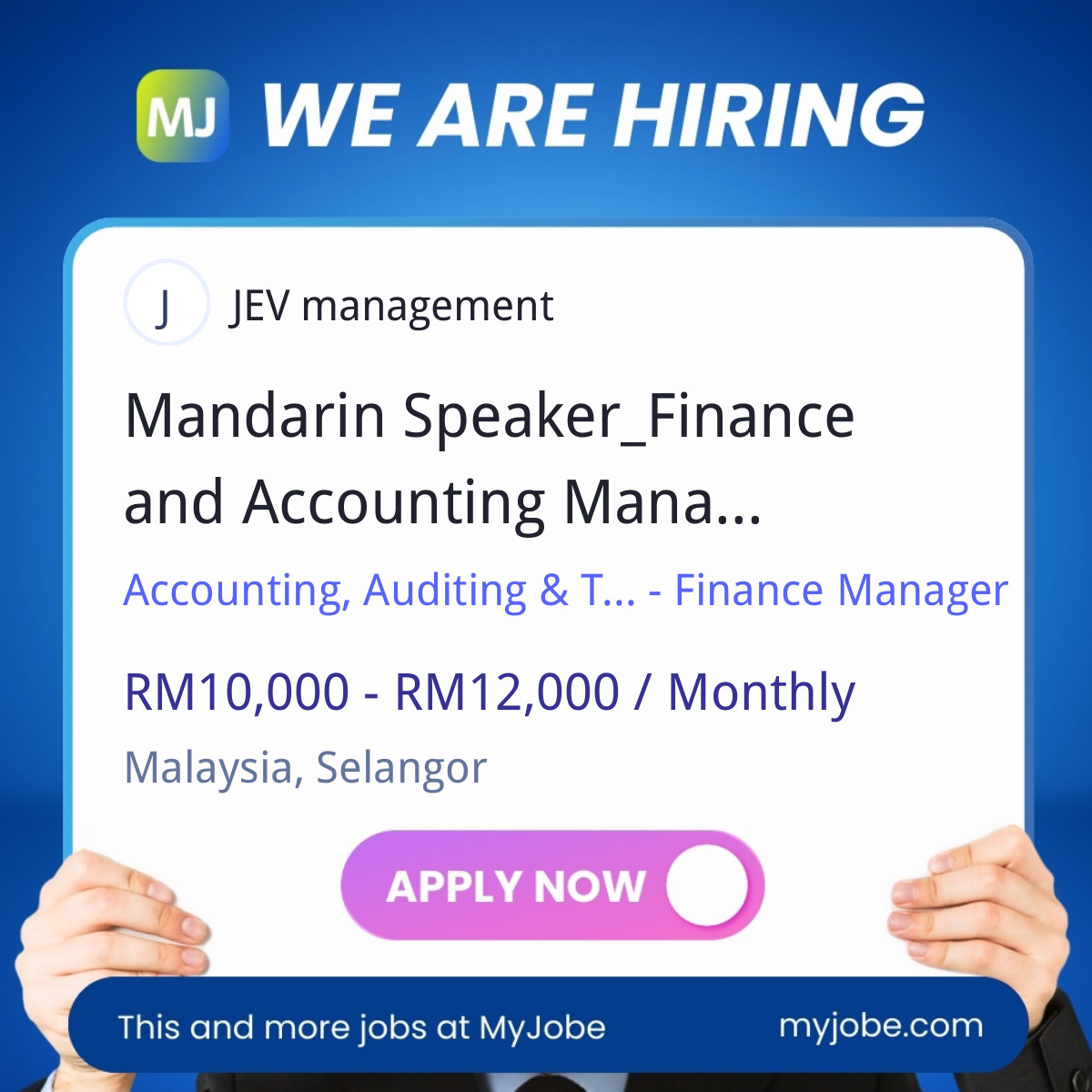 Mandarin Speaker_Finance and Accounting Manager Puchong
