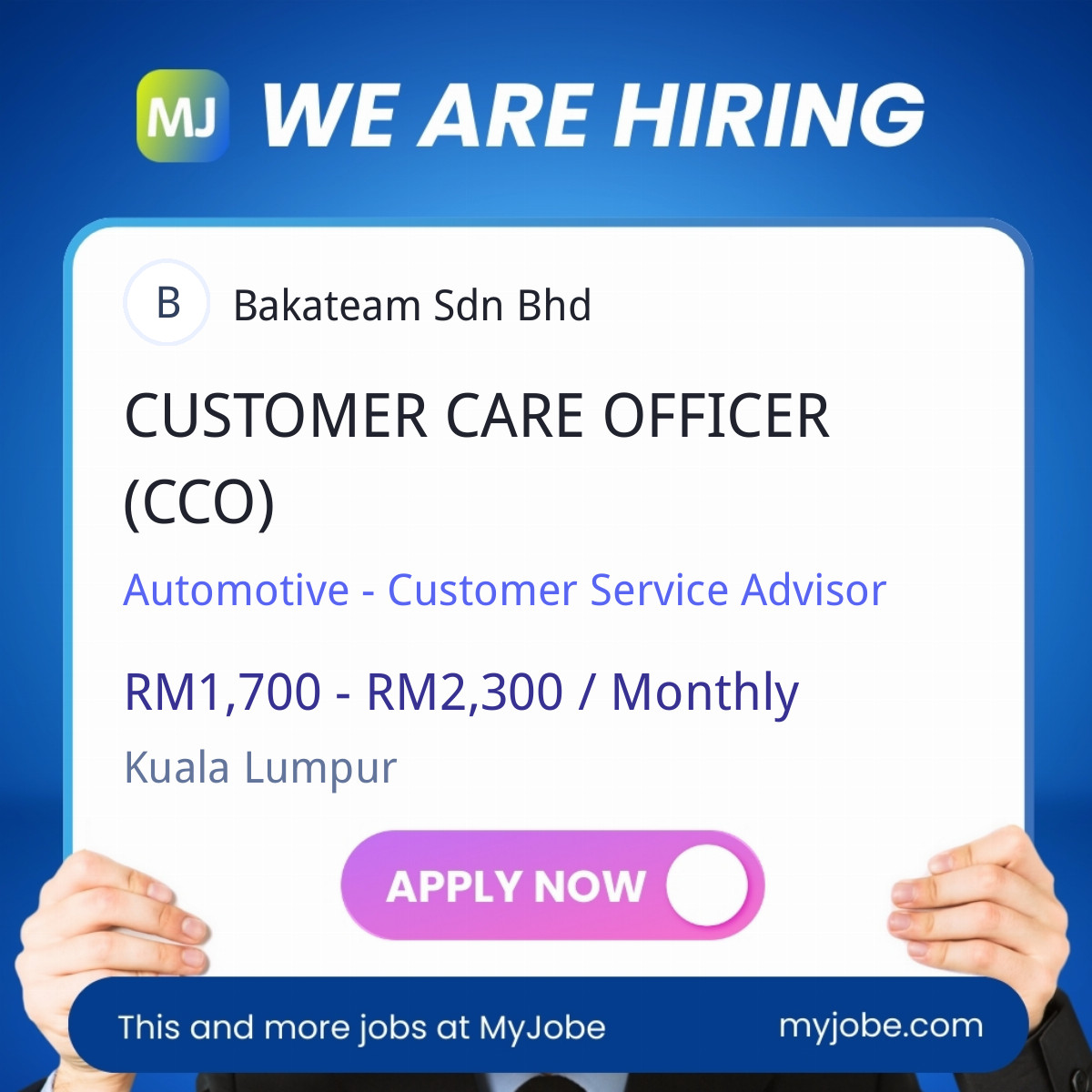 CUSTOMER CARE OFFICER (CCO)