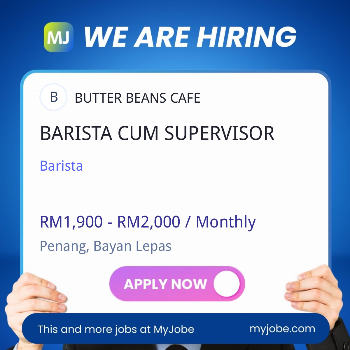 BARISTA CUM SUPERVISOR