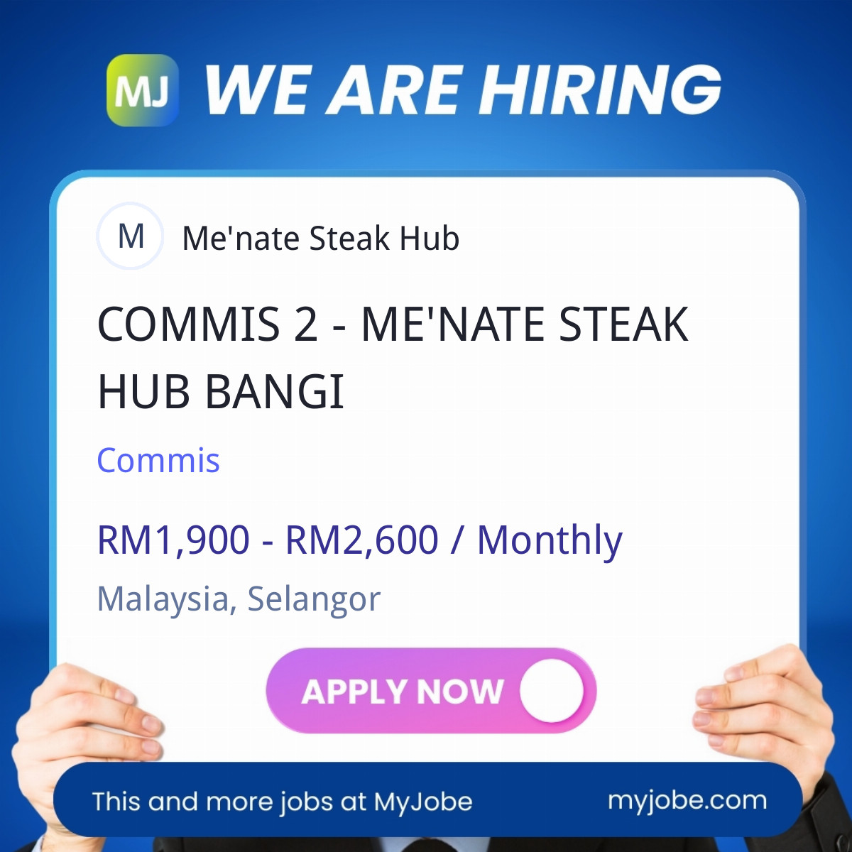 COMMIS 2 - ME'NATE STEAK HUB BANGI
