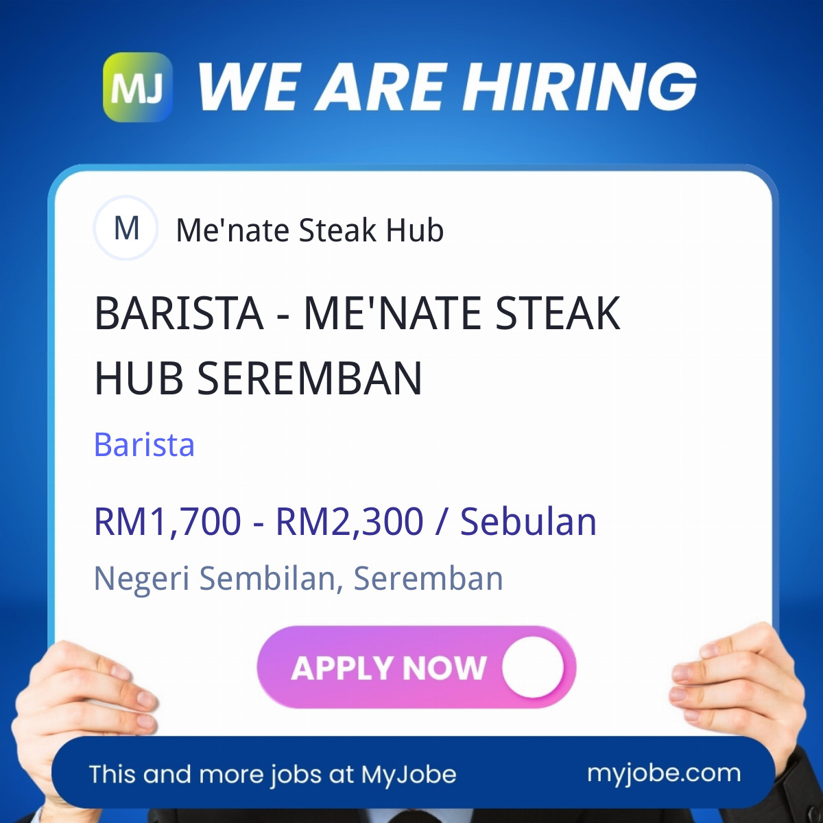 BARISTA - ME'NATE STEAK HUB SEREMBAN