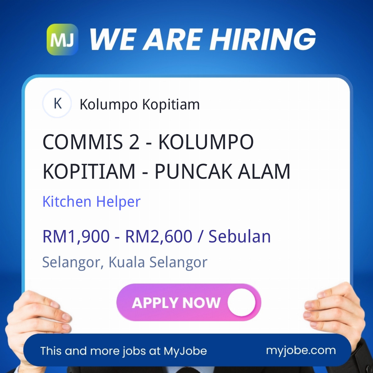 COMMIS 2 - KOLUMPO KOPITIAM - PUNCAK ALAM