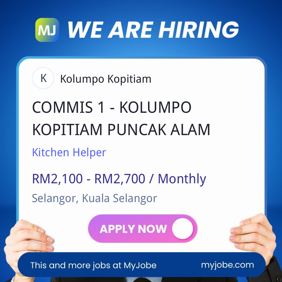 COMMIS 1 - KOLUMPO KOPITIAM PUNCAK ALAM