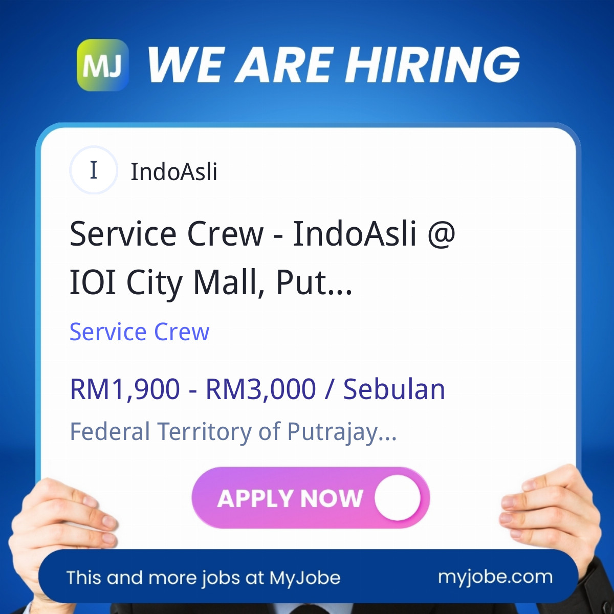 Service Crew - IndoAsli @ IOI City Mall, Putrajaya