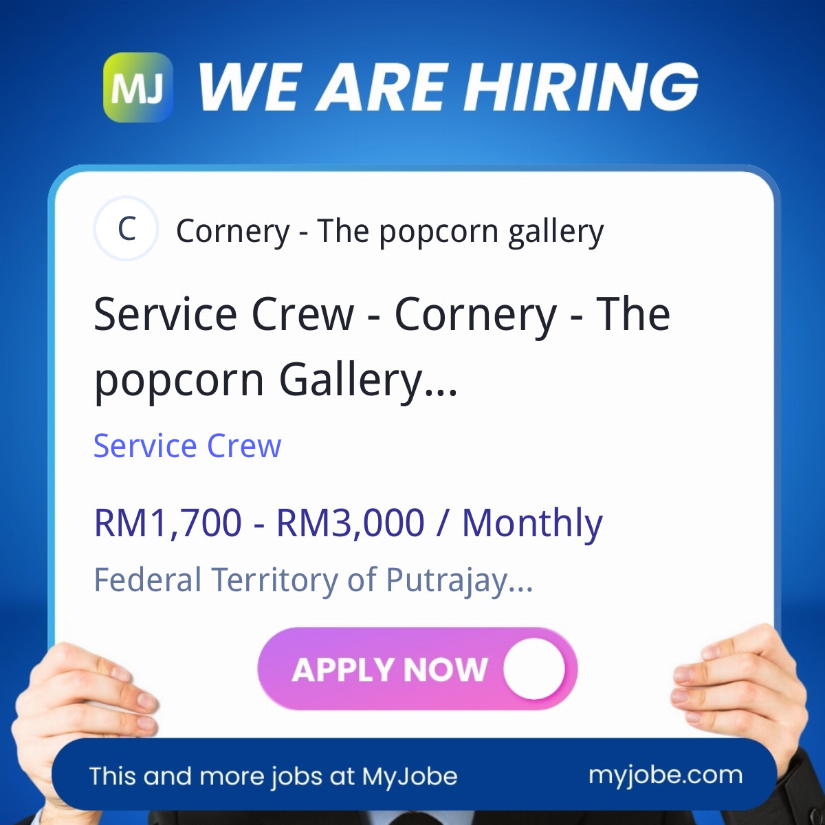 Service Crew - Cornery - The popcorn Gallery @ IOI City Mall, Putrajaya