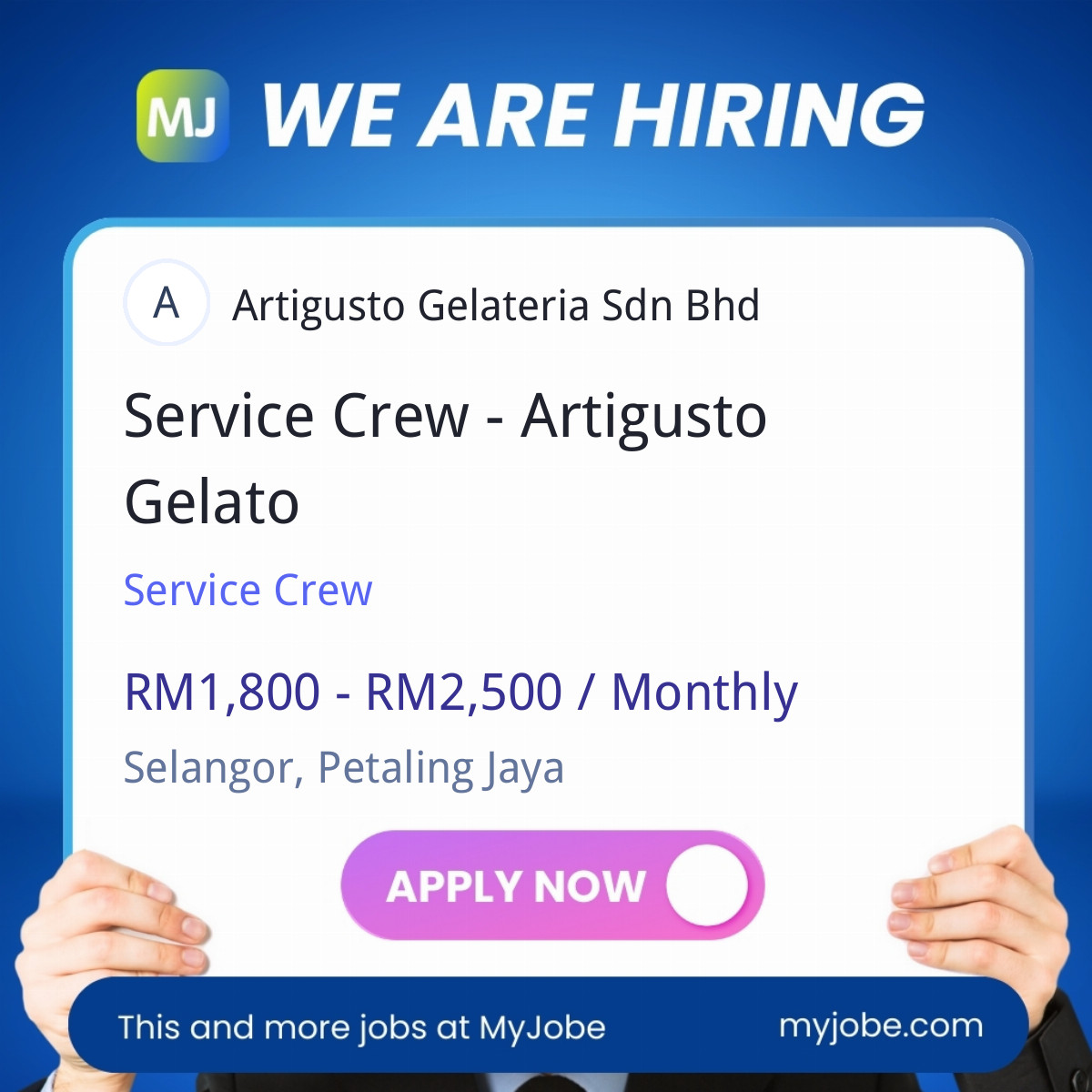 Service Crew - Artigusto Gelato