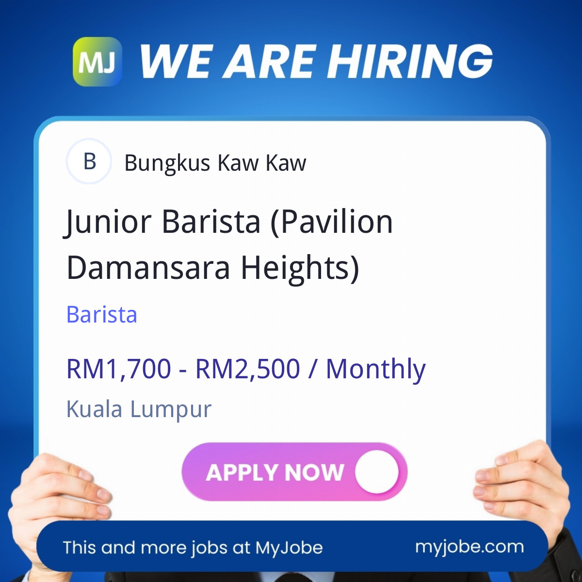 Junior Barista (Pavilion Damansara Heights)