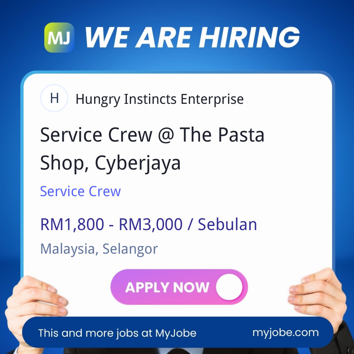 Service Crew @ The Pasta Shop, Cyberjaya