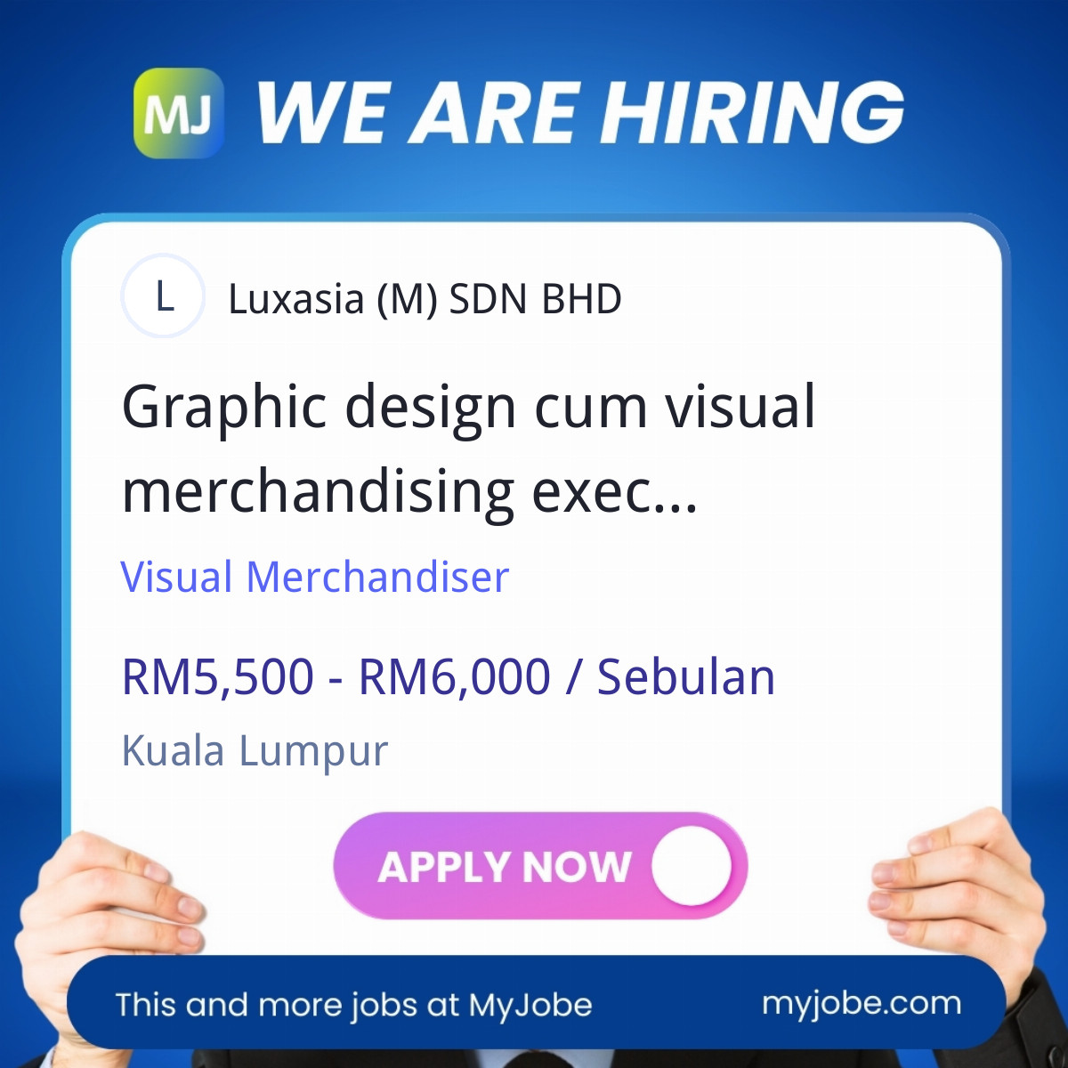 Graphic design cum visual merchandising executive