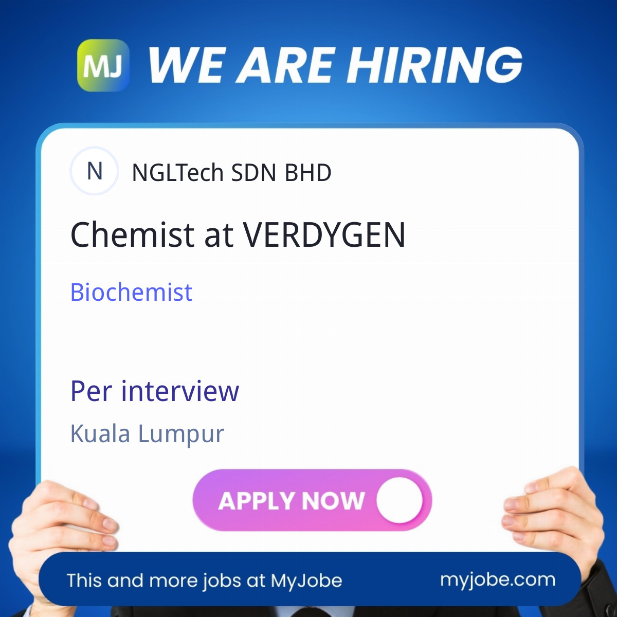 Chemist at VERDYGEN