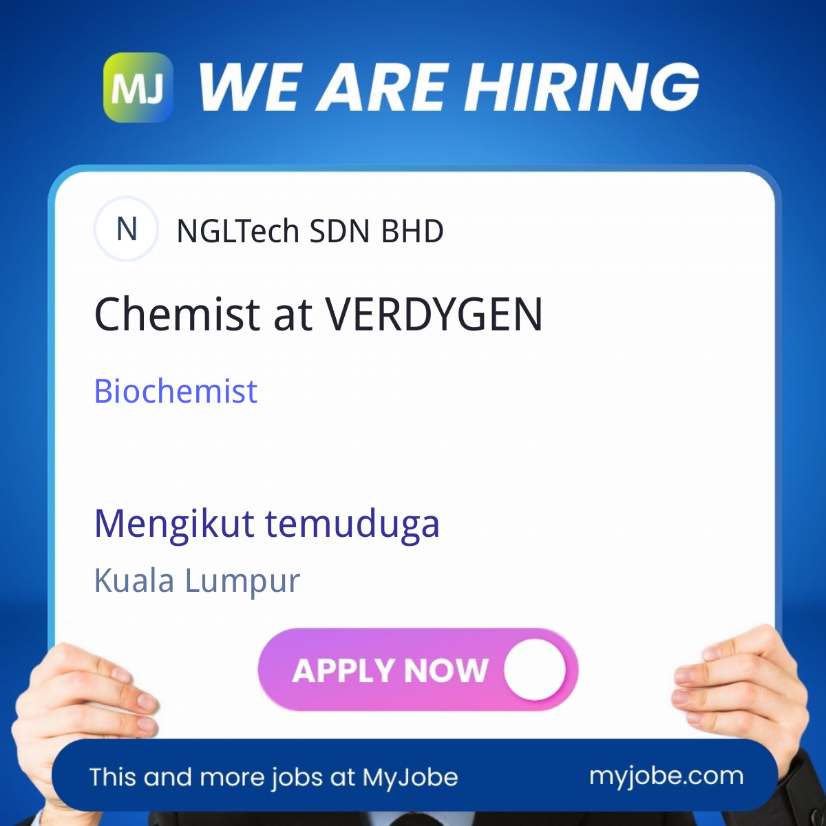 Chemist at VERDYGEN
