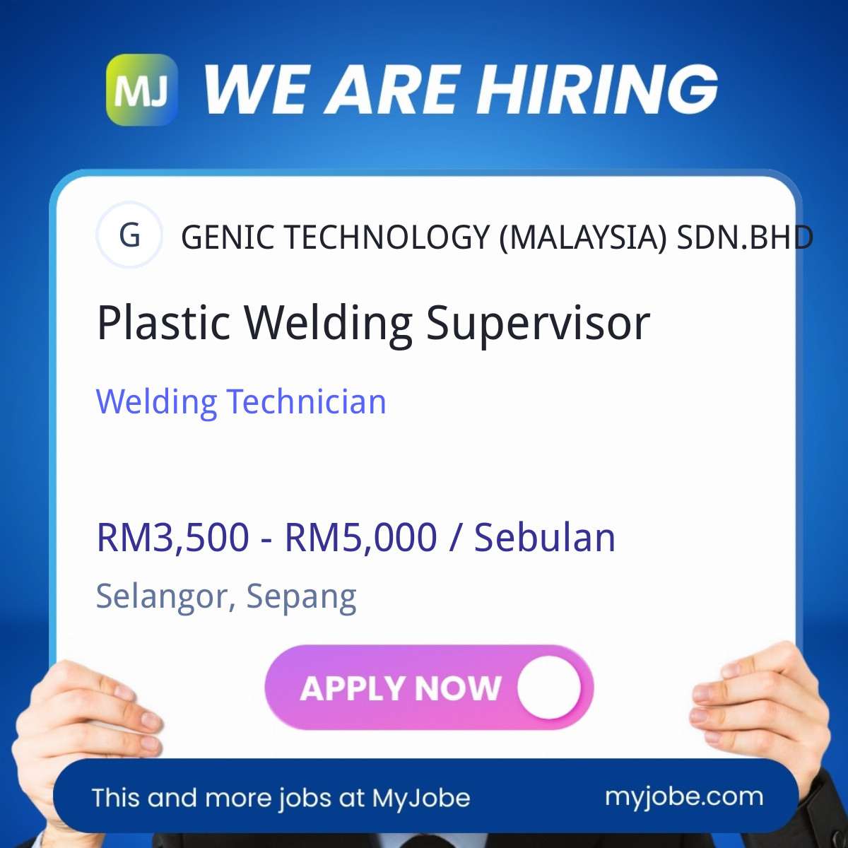 Plastic Welding Supervisor