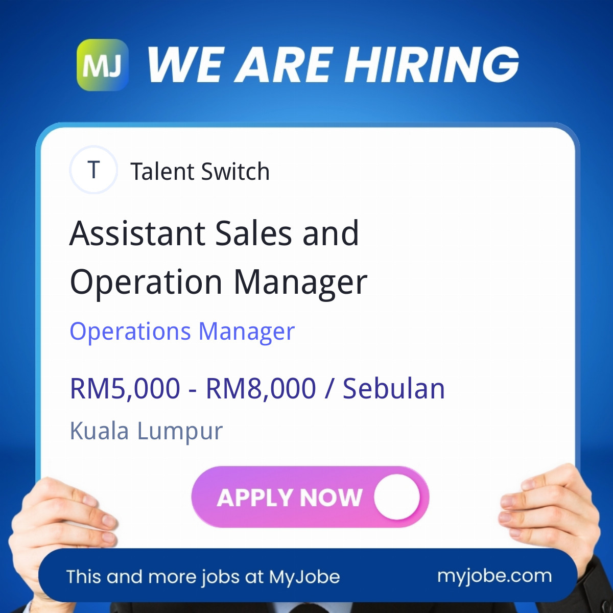 Assistant Sales and Operation Manager